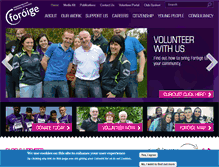 Tablet Screenshot of foroige.ie